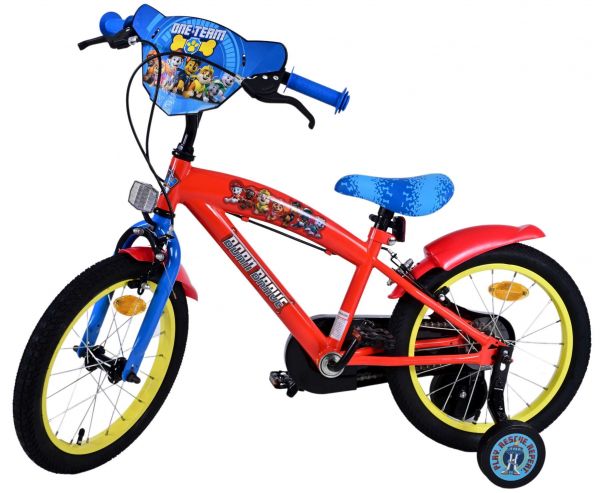 Paw Patrol Kinderfiets - Jongens - 16 inch - Rood - Twee handremmen