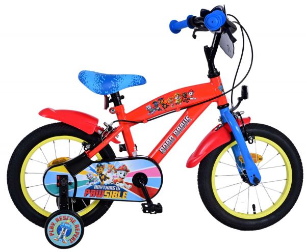 Paw Patrol Kinderfiets - Jongens - 14 inch - Twee handremmen