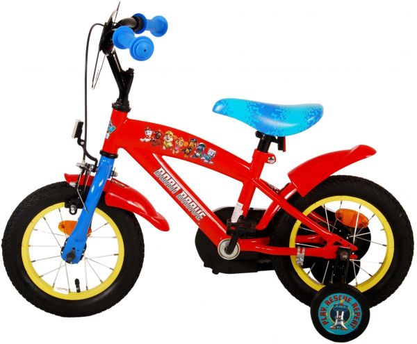 Paw Patrol Kinderfiets - Jongens - 12 inch - Rood/Blauw