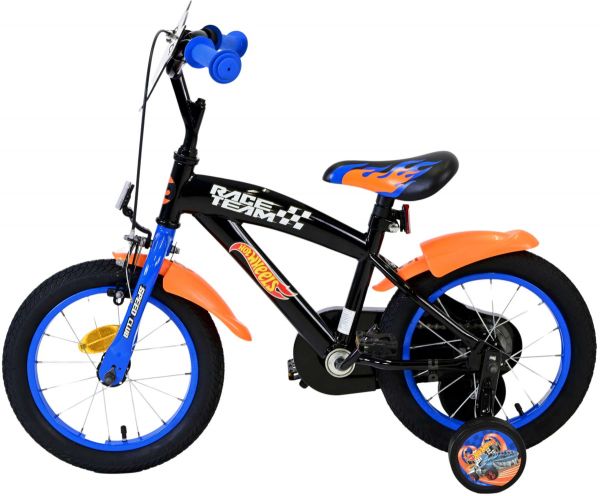 Hot Wheels Kinderfiets - Jongens - 14 inch - Zwart Oranje Blauw