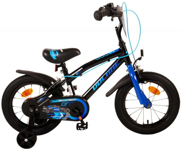 Volare Super GT Kinderfiets - Jongens - 14 inch - Blauw - Twee handremmen