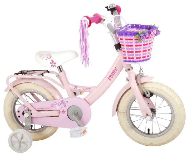 Volare Ashley Kinderfiets - Meisjes - 12 inch - Roze - 95% afgemonteerd