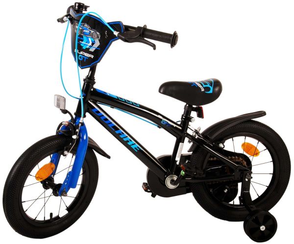 Volare Super GT Kinderfiets - Jongens - 14 inch - Blauw - Twee handremmen