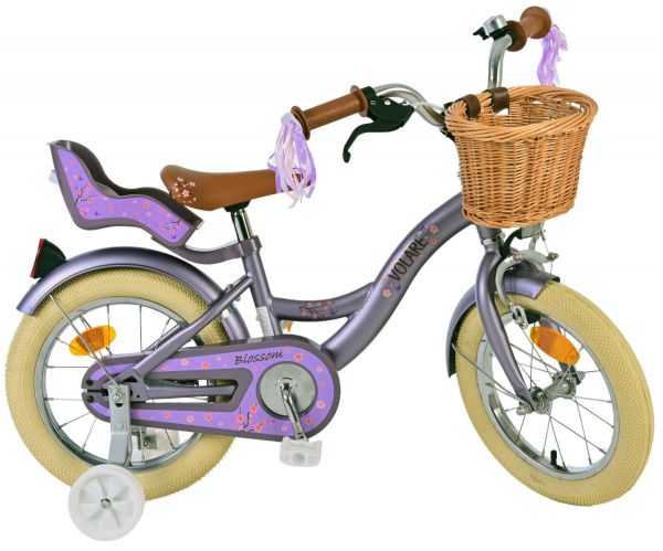 Volare Blossom Kinderfiets - Meisjes - 14 inch - Paars