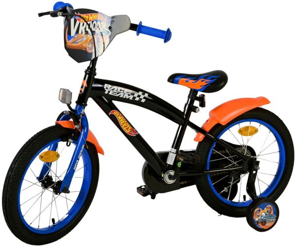 Hot Wheels Kinderfiets - Jongens - 16 inch - Zwart Oranje Blauw