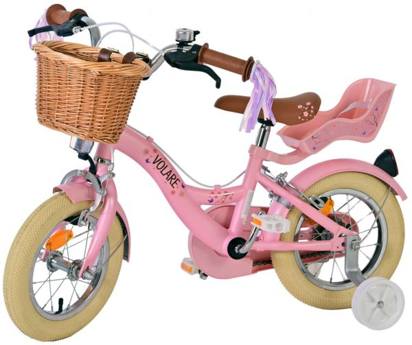 Volare Blossom Kinderfiets - Meisjes - 12 inch - Roze - Twee handremmen