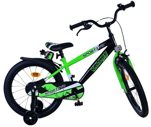 Volare Sportivo Kinderfiets - Jongens - 18 inch - Groen Zwart