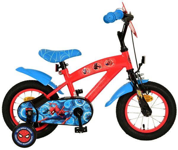 Spider-Man Kinderfiets - Jongens - 12 inch - Blauw/Rood