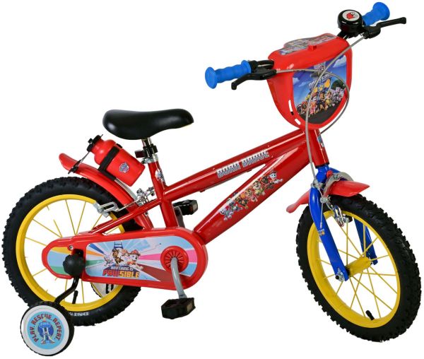 Paw Patrol Kinderfiets - Jongens - 14 inch - Rood - Twee handremmen