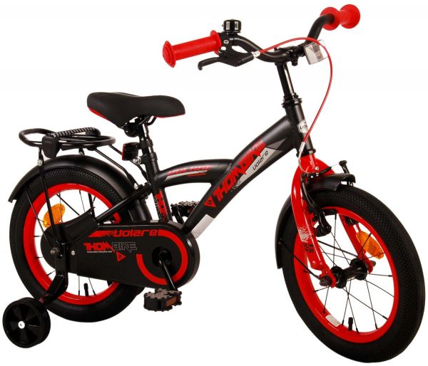 Volare Thombike Kinderfiets - Jongens - 14 inch - Zwart Rood