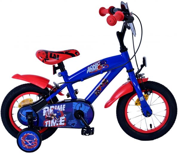 Sonic Prime Kinderfiets - Jongens - 12 inch - Blauw Rood - Twee handremmen