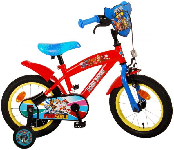 Paw Patrol Kinderfiets - Jongens - 14 inch - Rood/Blauw