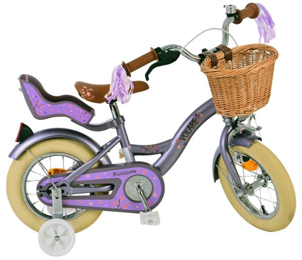 Volare Blossom Kinderfiets - Meisjes - 12 inch - Paars