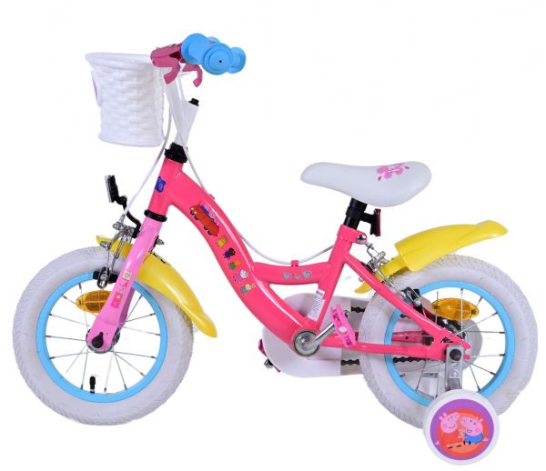 Peppa Pig Kinderfiets - Meisjes - 12 inch - Roze - Twee handremmen