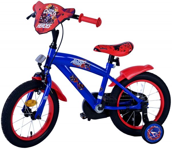 Sonic Prime Kinderfiets - Jongens - 14 inch - Blauw Rood