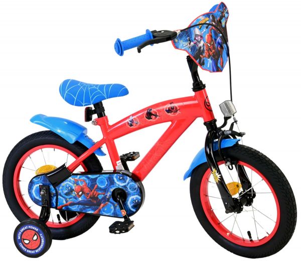 Marvel Spider-Man Kinderfiets - Jongens - 14 inch - Rood/Blauw