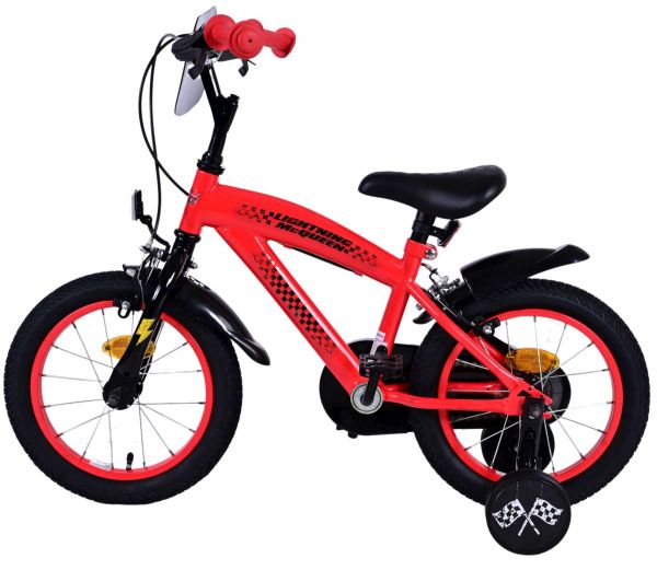 Disney Cars Kinderfiets - Jongens - 14 inch - Rood - Twee handremmen