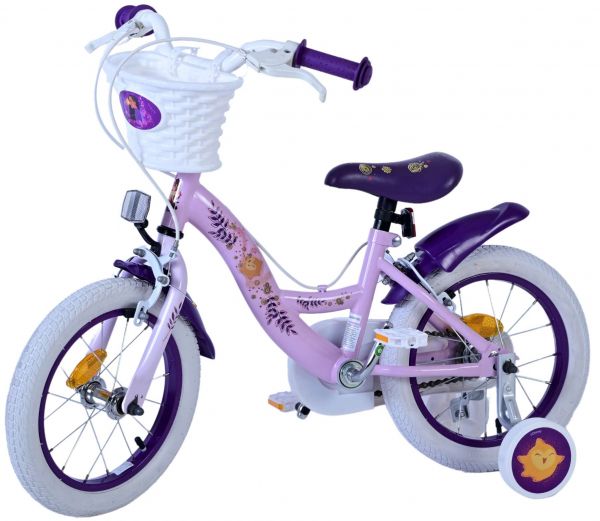 Disney Wish Kinderfiets - Meisjes - 14 inch - Paars - Twee handremmen