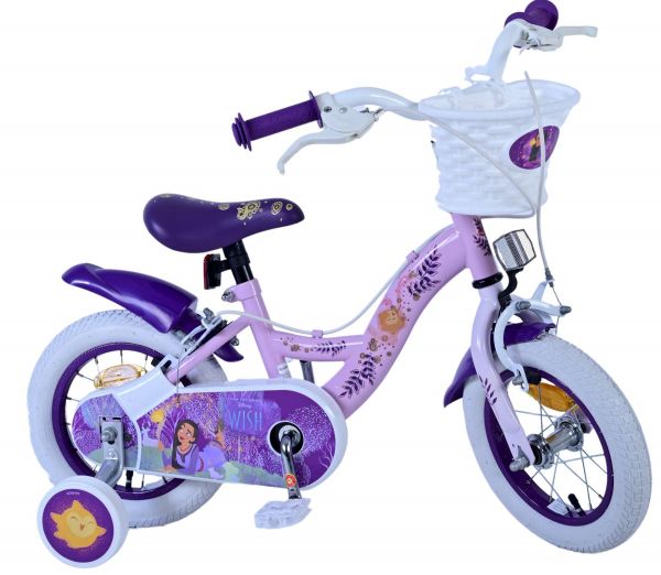 Disney Wish Kinderfiets - Meisjes - 12 inch - Paars - Twee Handremmen