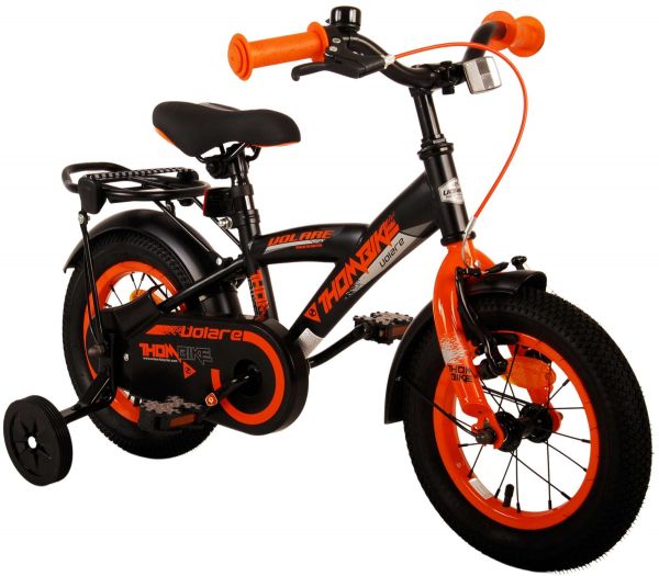 Volare Thombike Kinderfiets - Jongens - 12 inch - Zwart Oranje