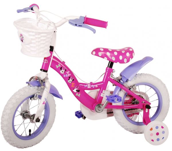 Disney Minnie Cutest Ever! Kinderfiets - Meisjes - 12 inch - Roze - Twee handremmen