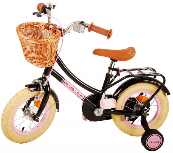 Volare Excellent Kinderfiets - Meisjes - 12 inch - Zwart