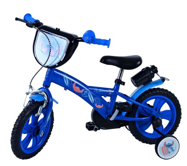 Disney Stitch Kinderfiets - Jongens - 12 inch - Blauw