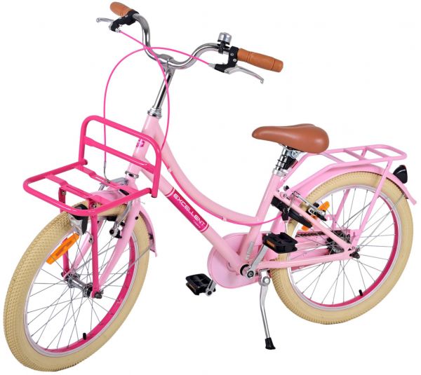 Volare Excellent Kinderfiets - Meisjes - 20 inch - Roze - Twee handremmen