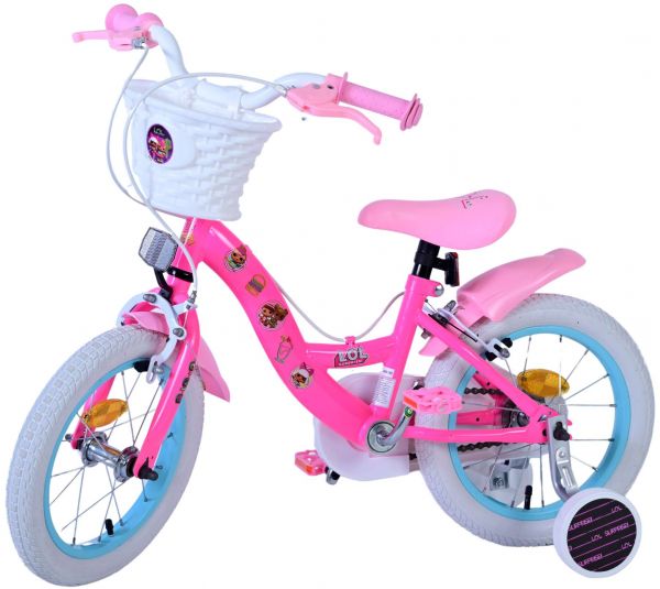 LOL Surprise Kinderfiets - Meisjes - 14 inch - Roze - Twee handremmen