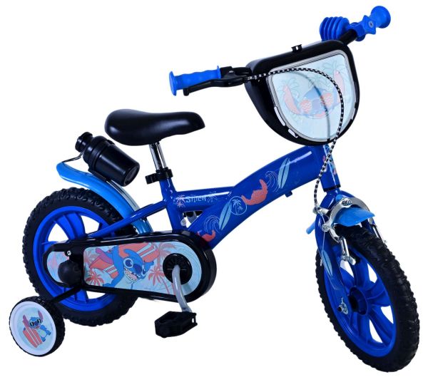 Disney Stitch Kinderfiets - Jongens - 12 inch - Blauw