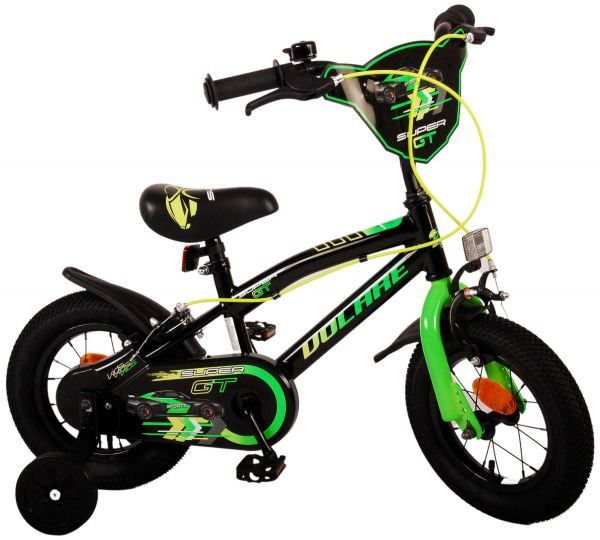 Volare Super GT Kinderfiets - Jongens - 12 inch - Groen - Twee handremmen