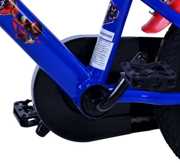 Sonic Prime Kinderfiets - Jongens - 12 inch - Blauw Rood