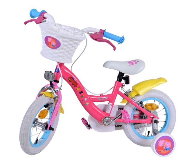 Peppa Pig Kinderfiets - Meisjes - 12 inch - Roze - Twee handremmen