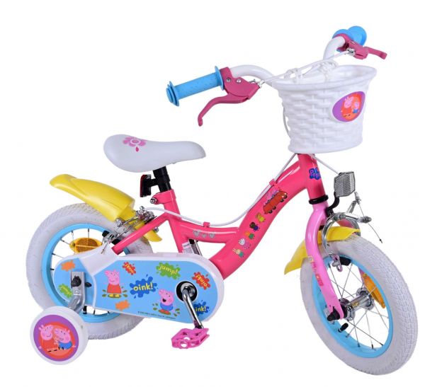 Peppa Pig Kinderfiets - Meisjes - 12 inch - Roze - Twee handremmen