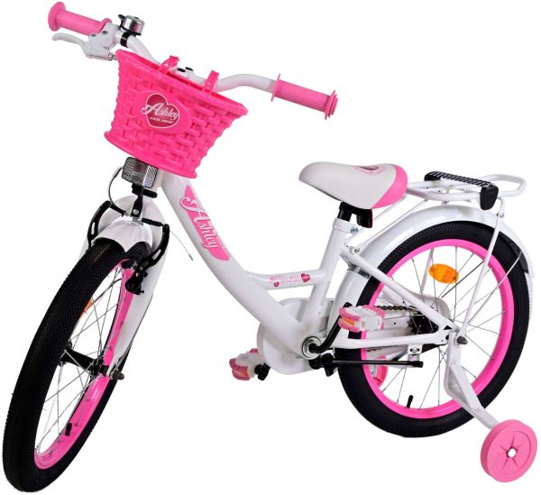 Volare Ashley Kinderfiets - Meisjes - 18 inch - Wit