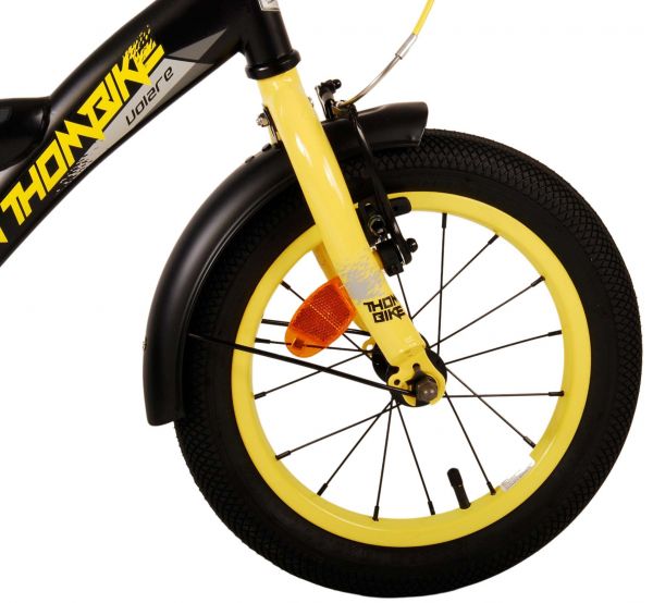 Volare Thombike Kinderfiets - Jongens - 14 inch - Zwart Geel