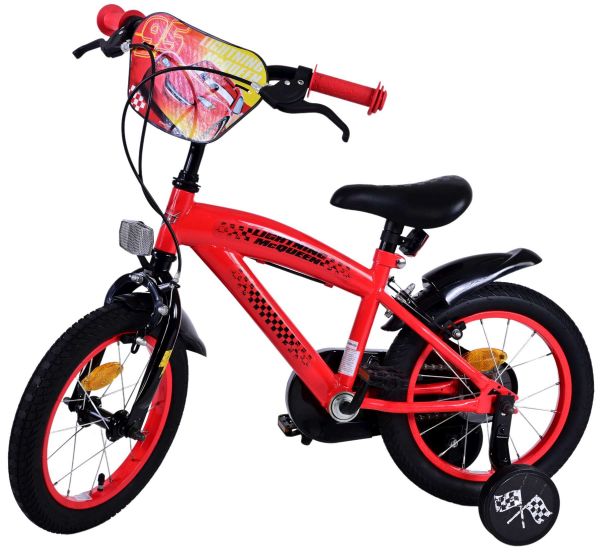 Disney Cars Kinderfiets - Jongens - 14 inch - Rood - Twee handremmen