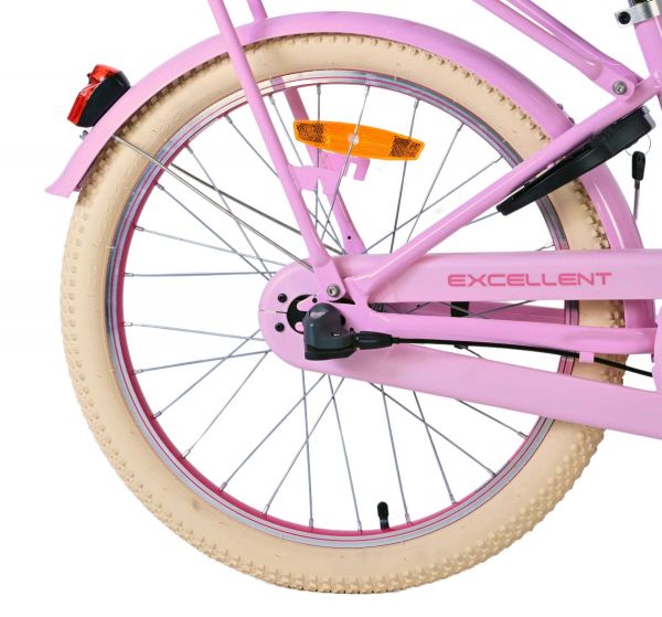 Volare Excellent Kinderfiets - Meisjes - 20 inch - Roze - 3 versnellingen