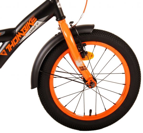 Volare Thombike Kinderfiets - Jongens - 16 inch - Zwart Oranje