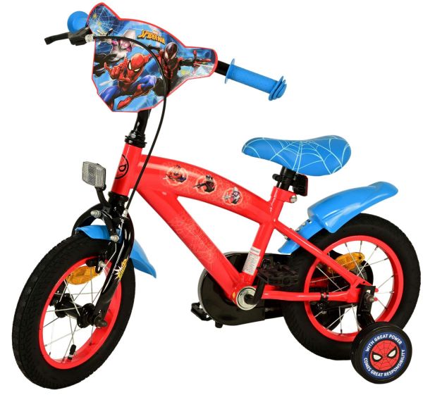 Spider-Man Kinderfiets - Jongens - 12 inch - Blauw/Rood