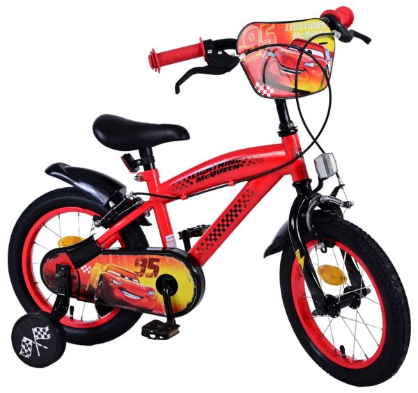 Disney Cars Kinderfiets - Jongens - 14 inch - Rood - Twee handremmen