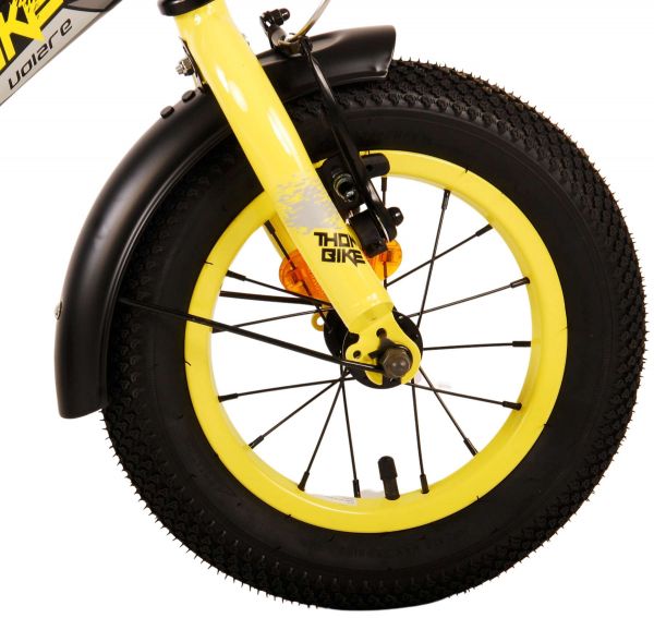 Volare Thombike Kinderfiets - Jongens - 12 inch - Zwart Geel