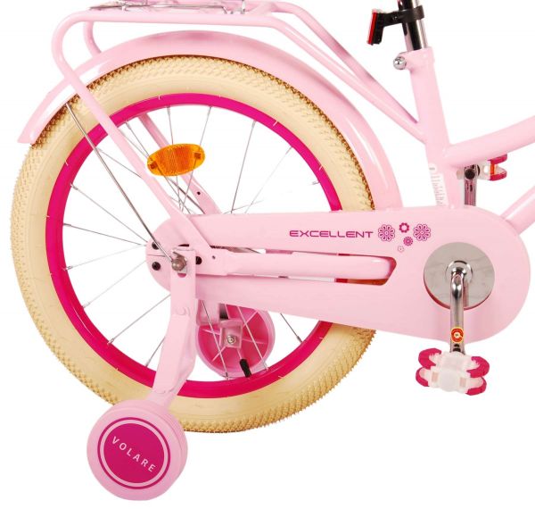 Volare Excellent Kinderfiets - Meisjes -18 inch - Roze - 95% afgemonteerd