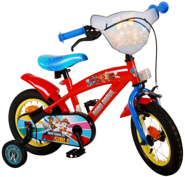 Paw Patrol Kinderfiets - Jongens - 12 inch - Rood/Blauw