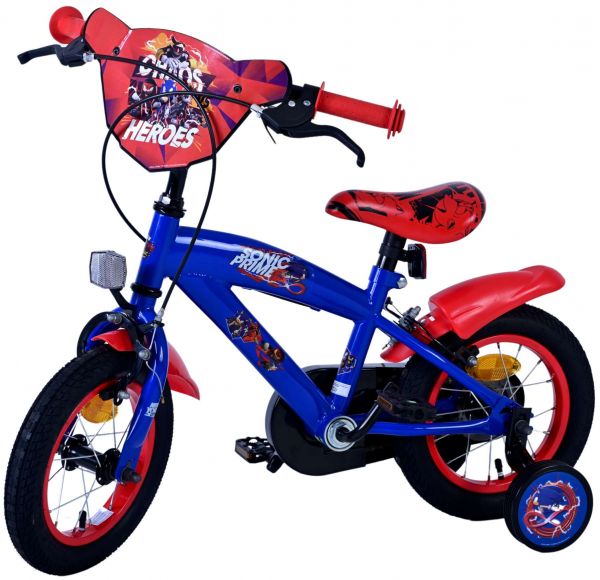 Sonic Prime Kinderfiets - Jongens - 12 inch - Blauw Rood - Twee handremmen