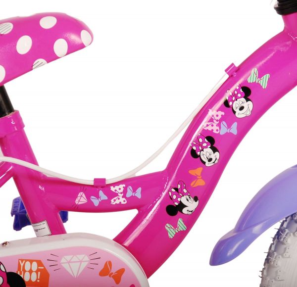 Disney Minnie Cutest Ever! Kinderfiets - Meisjes - 12 inch - Roze - Twee handremmen