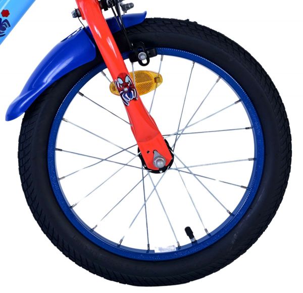 Spidey Kinderfiets - Jongens - 16 inch - Blauw - Twee handremmen