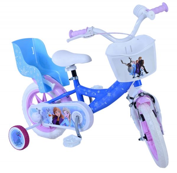 Disney Frozen Kinderfiets - Meisjes - 12 inch - Blauw