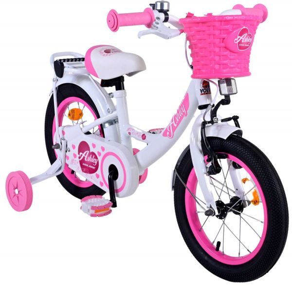 Volare Ashley Kinderfiets - Meisjes - 14 inch - Wit