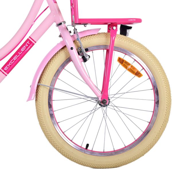 Volare Excellent Kinderfiets - Meisjes - 20 inch - Roze - Twee handremmen